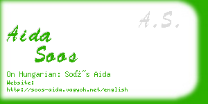 aida soos business card